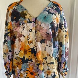 Anthropologie NWT floral blouse